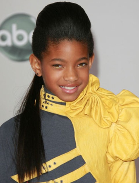 Willow Smith Hairstyles: Lovely Ponytail with a hump
